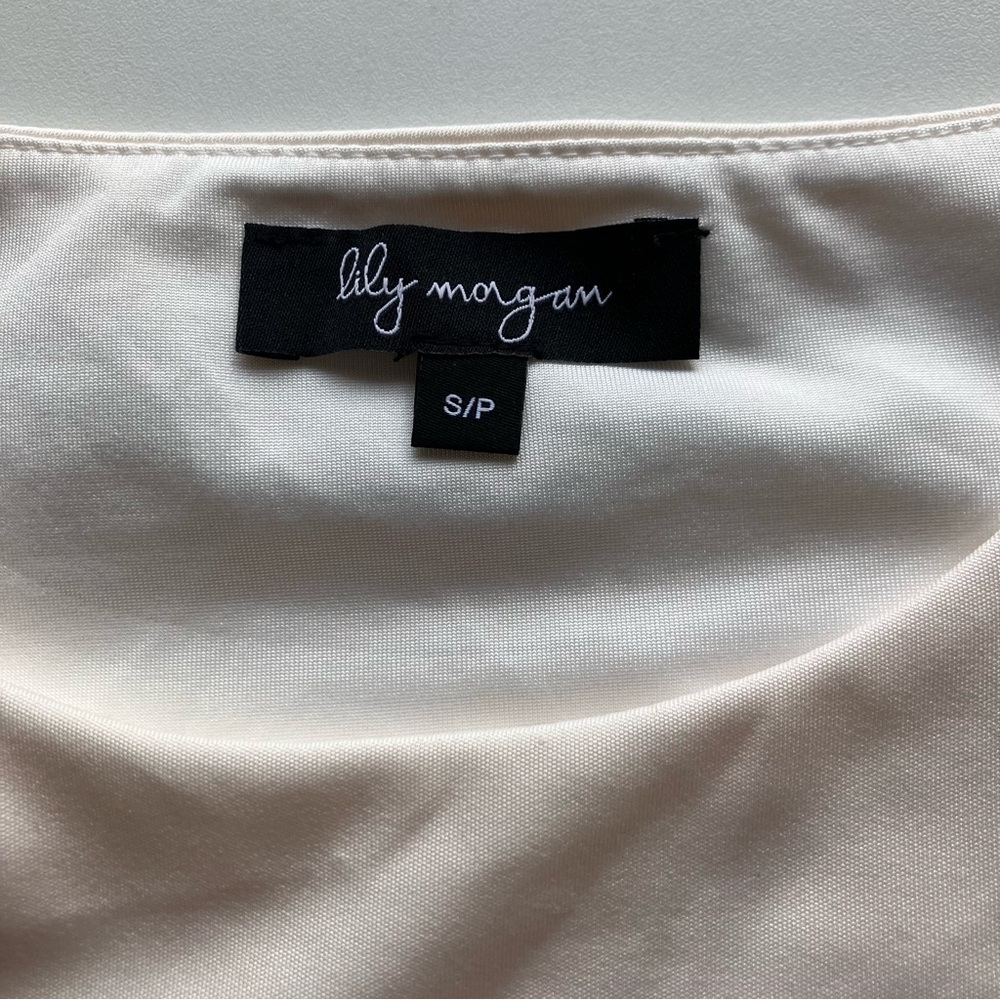 Lily Morgan Cream Cropped Tank Top - Picture 2 of 10